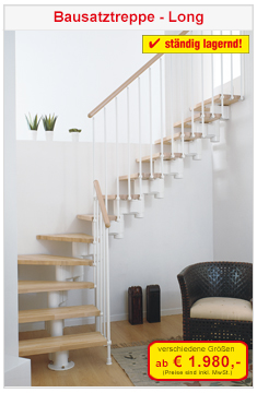 Bausatztreppe – Geländer für außen