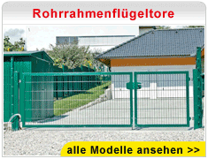 Rohrrahmenflügeltore Rohrrahmenflügeltore