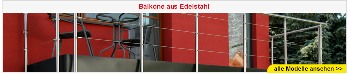 Edelstahlbalkone