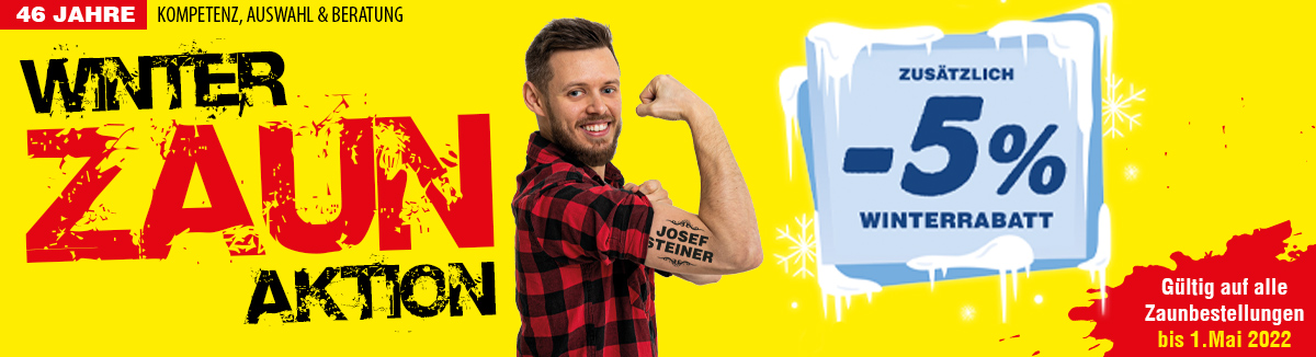 Winter Zaun Aktion