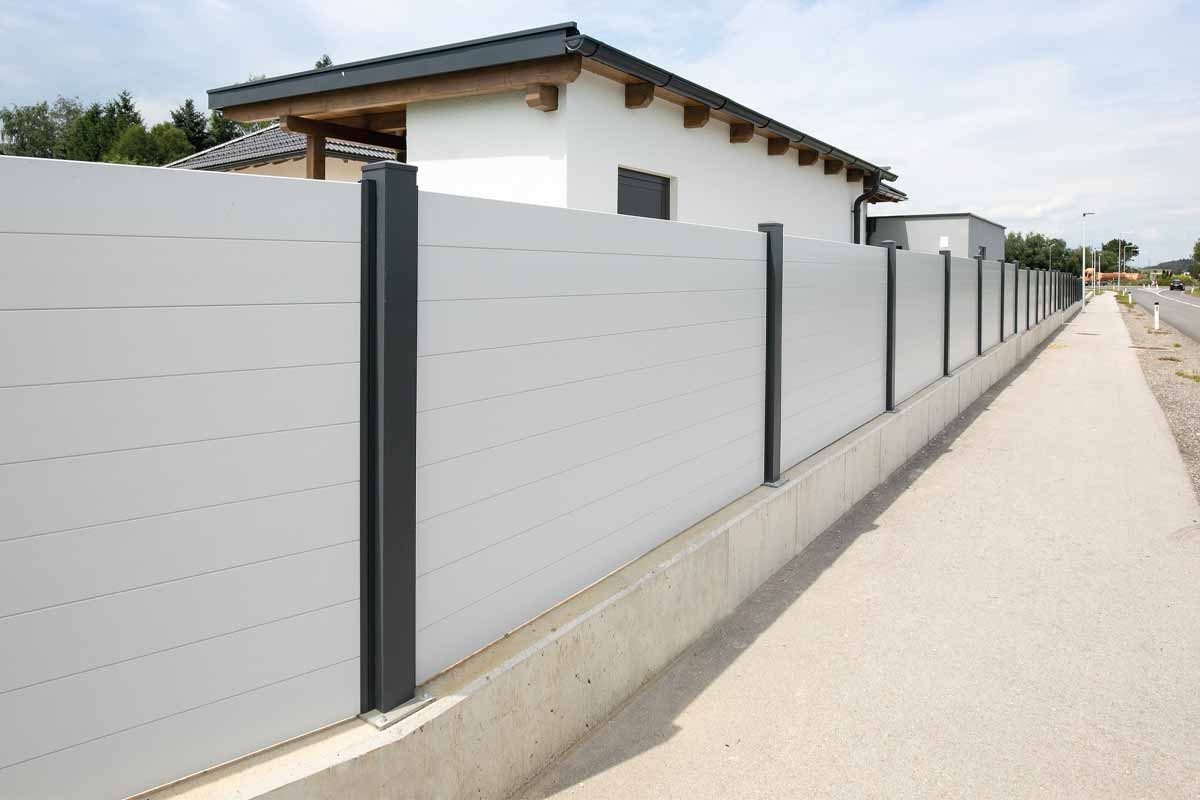 Alu Querlattenzaun Dublin