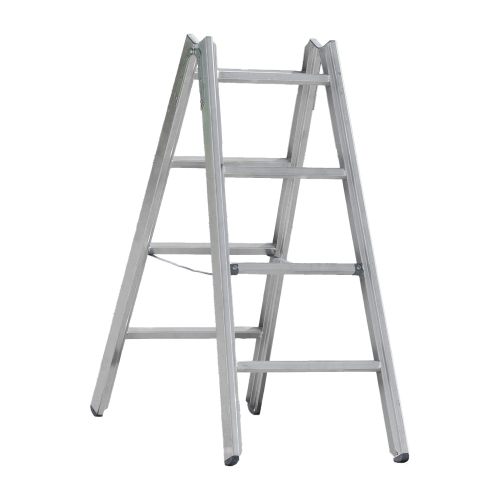 Alu-Sprossen Stehleiter Mod. 000 - Sprossenanzahl: 2 x 4, Länge: 1,22 m
