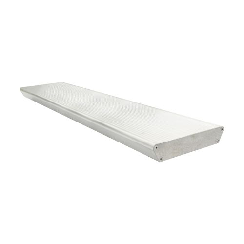 Aluminiumstufe rutschhemmend inkl. 2 Deckel und Schrauben - Ausführung: Natur, Breite: 1000 mm, Tiefe: 270 mm