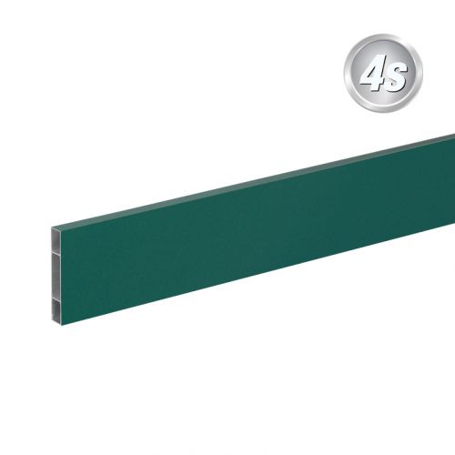 Alu Querlatte 20 x 120 mm - Farbe: grün, Länge: 250 cm, Höhe: 12 cm