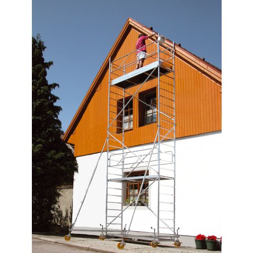 Alu-Fahrgerüst 2. Wahl, Breite: 0,80 m, Länge: 2,50 m - Gerüsth.: 3,60 m