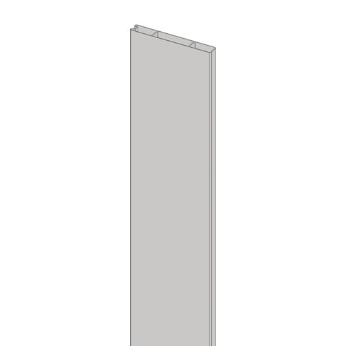 Alu Abschlussprofil 150 x 20 mm  - Farbe: grau, Länge: 300 cm