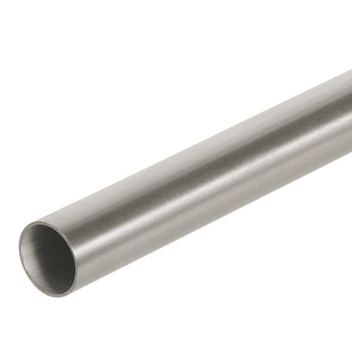 Edelstahl Rundrohr 33,7 x 2,0 mm geschliffen - Länge: 100 cm