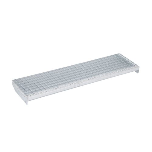 Gitterrost-Stufen 30 x 30 mm, feuerverzinkt - Breite: 1400 mm, Tiefe: 270 mm