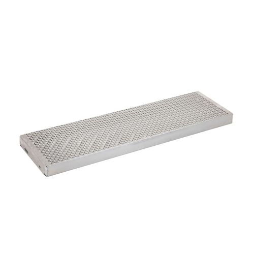 Lochblechstufen in Aluminium, rutschhemmend - Breite: 900 mm, Tiefe: 210 mm, Höhe: 45 mm