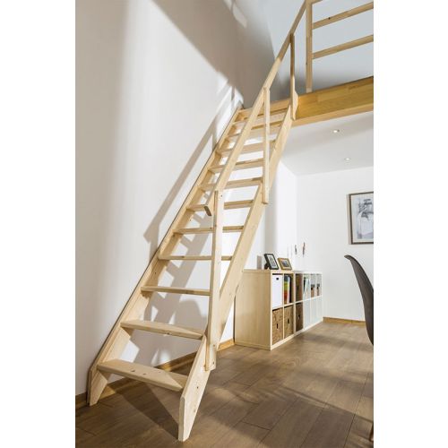 Raumspartreppe Jano - Holzart: Kiefer, Höhe: 290 cm, Stufenbreite: 60 cm