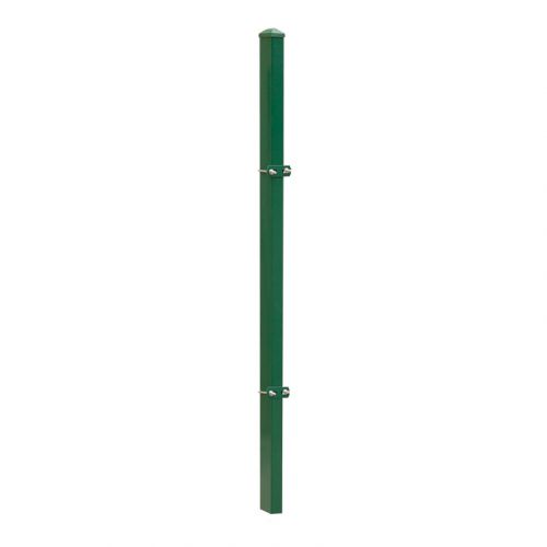Zaunpfosten Mod. U - Ausführung: grün beschichtet, für Zaunhöhe: 223 cm, Länge: 280 cm, Befestigungspunkte: 4