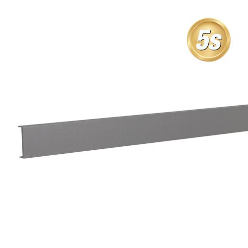 Alu Abstandhalter 44,4 mm - Farbe: dunkelgrau 5S, Länge: 100 cm