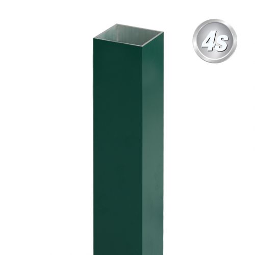 Alu Pfosten 60 x 60 x 3 mm - Farbe: grün, Länge: 150 cm