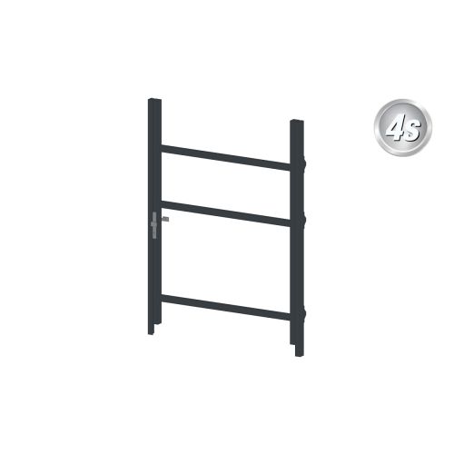 Alu Türrahmen 1-flügelig ohne Füllung (Profil: 63 mm) - Flügelhöhe: 1400-2000 mm, Anschlag: links, Farbe: anthrazit