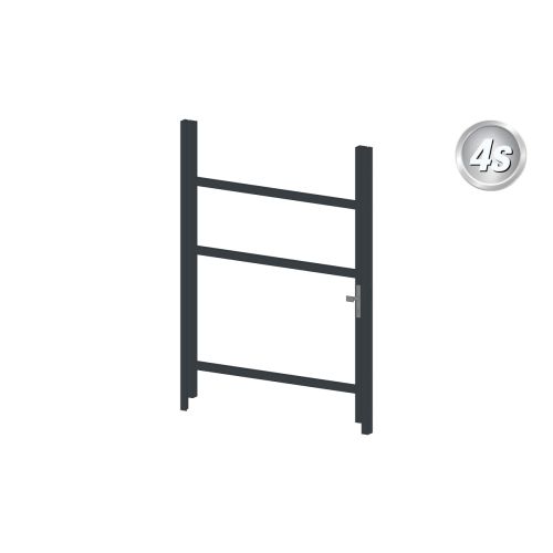 Alu Türrahmen 1-flügelig ohne Füllung (Profil: 63 mm) - Flügelhöhe: 1400-2000 mm, Anschlag: rechts, Farbe: anthrazit