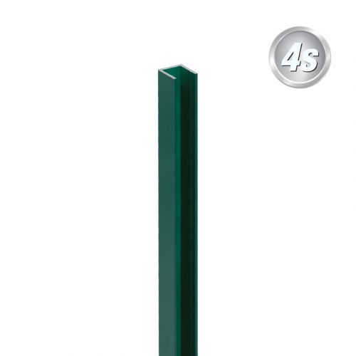 Alu U-Profil - Farbe: grün, Länge: 100 cm