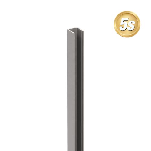 Alu U-Profil - Farbe: dunkelgrau 5S, Länge: 300 cm