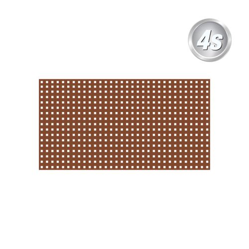 Alu Lochblech 20 x 20 mm - Farbe: braun, Breite x Höhe: 200 x 85 cm