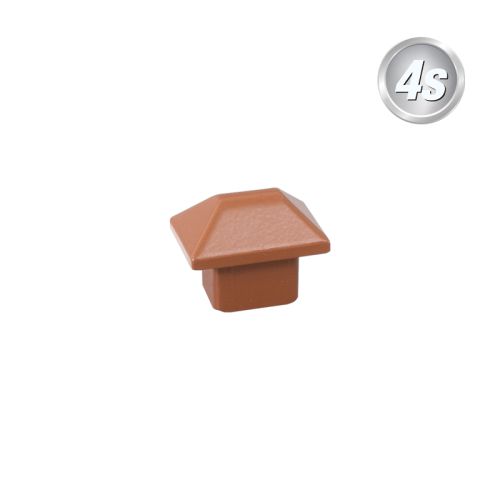 Alu Ornament Abdeckkappe Verona  - Farbe: braun, Form: Pyramide, Querschnitt: 30 x 20 mm