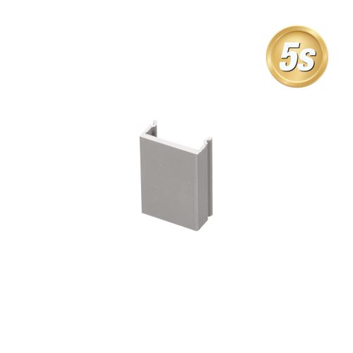 Alu Abstandhalter - Farbe: dunkelgrau 5S, Länge: 5 cm