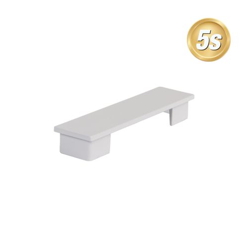 Alu Latten Abdeckkappe flach Norwich - Farbe: grau 5S, für Alu Latten: 80 mm