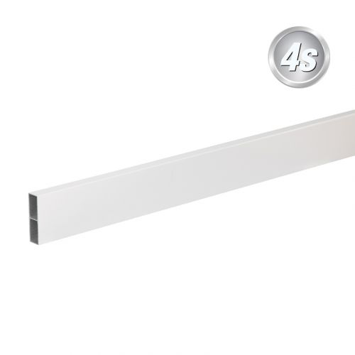 Alu Querlatte 20 x 80 mm - Farbe: grau, Länge: 300 cm, Höhe: 8 cm
