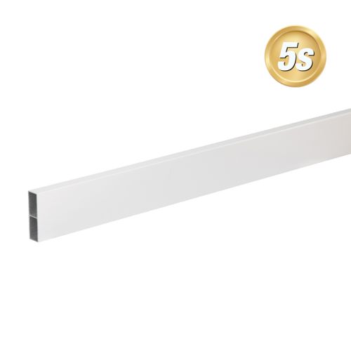 Alu Querlatte 20 x 80 mm - Farbe: grau 5S, Länge: 100 cm, Höhe: 8 cm