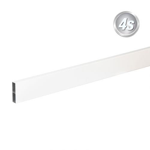 Alu Querlatte 20 x 80 mm - Farbe: weiß, Länge: 250 cm, Höhe: 8 cm