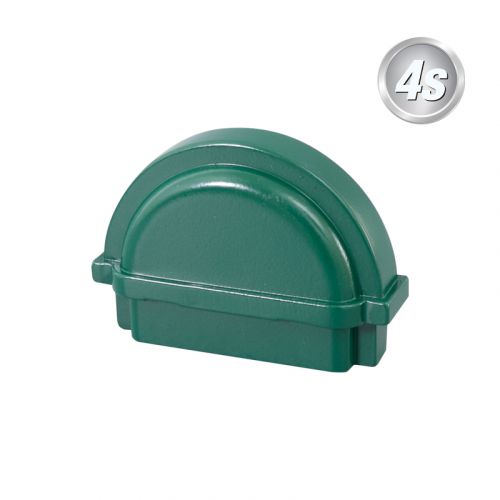 Alu Latten Abdeckkappe - Farbe: grün, Form: rund