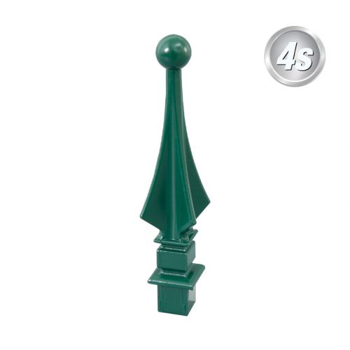 Alu Ornament Abdeckkappe - Farbe: grün, Form: Kugel