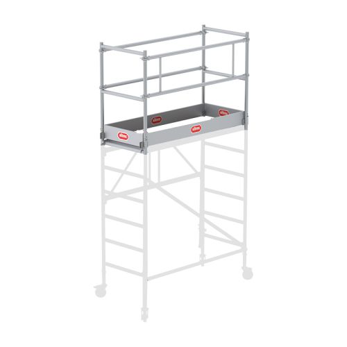 Alu Klappfahrgerüst Euro Vario - Breite: 0,70 m, Länge: 1,70 m - Modul: B (nur in Verbindung mit Modul A aufstellbar)