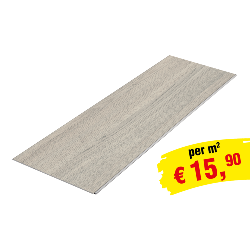 Laminatboden Clicksystem - Modell: LILLE Eiche Dekor, Abmessung: 1292 x 193 x 7 mm