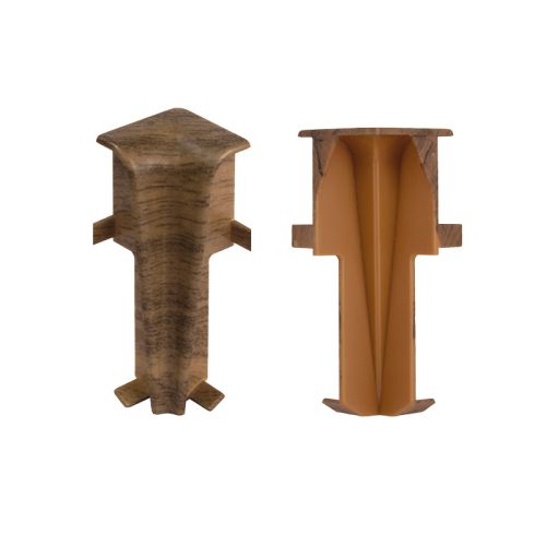 Innenecken für Sockelleiste - Modell: PARIS Eiche Dekor, Maße: 60 x 17 mm, Stück: 2