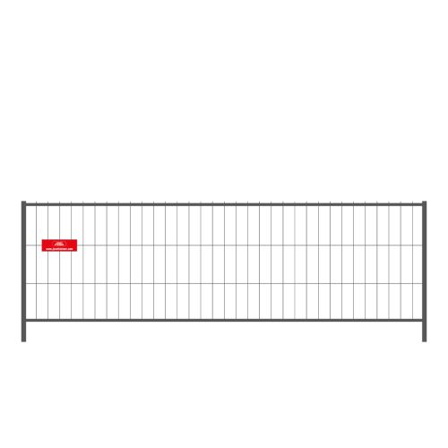 Mobilzaun / Bauzaun MZ-120  -   Breite: 3,50 m / Höhe: 1,20 m