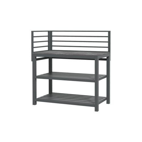 Outdoorküche aus Aluminium & Sinterstein Modul C Ablage - Breite: 1200 mm, Tiefe: 590 mm, Höhe: 1240 mm
