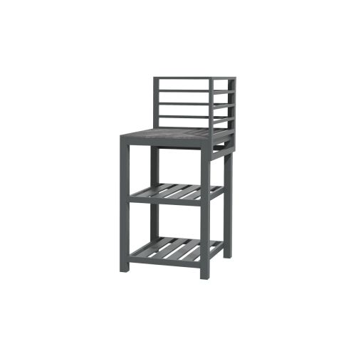 Outdoorküche aus Aluminium & Sinterstein Modul D Eck - Breite: 590 mm, Tiefe: 590 mm, Höhe: 1240 mm