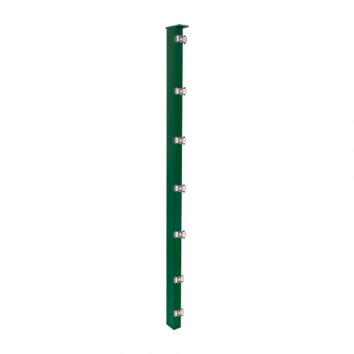 Zaunpfosten Mod. S - Ausführung: grün beschichtet, für Zaunhöhe: 103 cm, Länge: 150 cm, Befestigungspunkte: 6