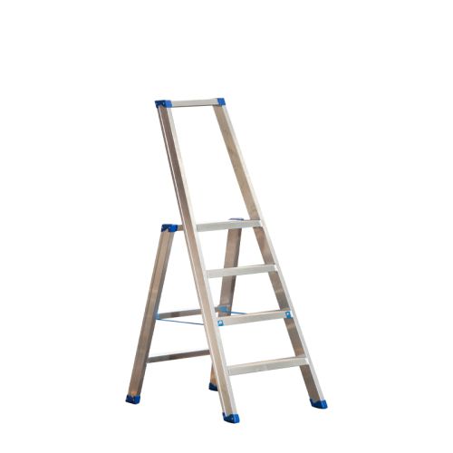 Alu-Stufen Stehleiter Mod. PL - Stufenanzahl: 4, Gesamthöhe mit Bügel: 1,50 m