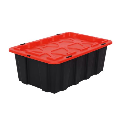 Black plastic storage totes online