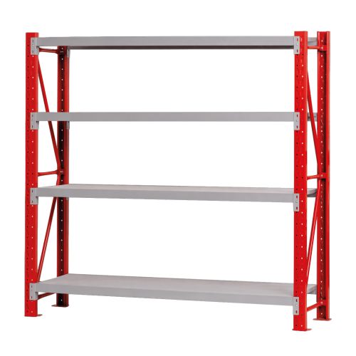 Schwerlastregal Mod. Industrie - Höhe: 2000 mm, Breite: 2005 mm, Tiefe: 500 mm