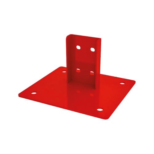 Metallplatte für Bodenbefestigung Schwerlastregal Mod. Heavy - 280 x 250 mm