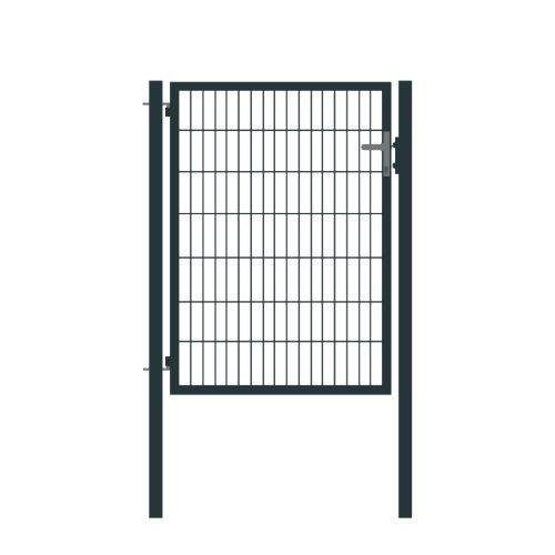 Rohrrahmentor Basic 1-flügelig - Ausführung: anthrazit beschichtet, Höhe: 143 cm, Durchgangslichte: ca. 87 cm