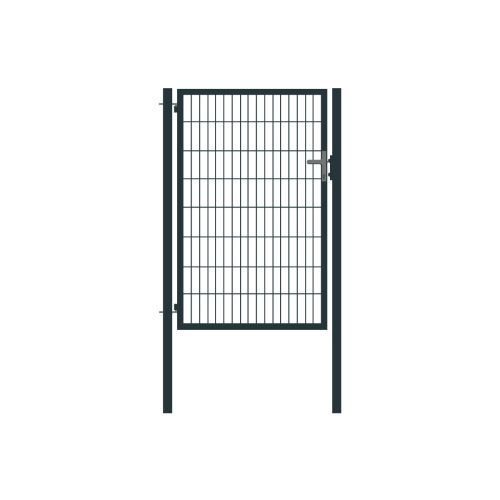 Rohrrahmentor Basic 1-flügelig - Ausführung: anthrazit beschichtet, Höhe: 163 cm, Durchgangslichte: ca. 87 cm
