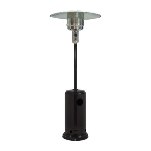 Gas Terrassenstrahler JULE - Material: pulverbeschichteter Stahl, Farbe: schwarz, Durchmesser Ø: 455 mm, Höhe: 2210 mm, Leistung: bis zu 13 kW