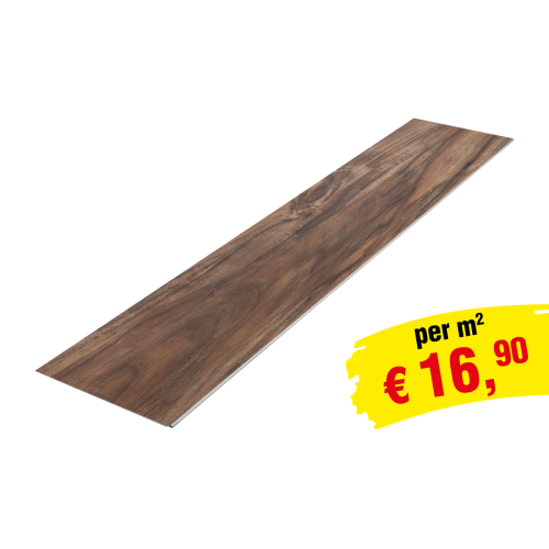 Vinylboden SPC Clicksystem 1220 x 229 x 6,5 mm (LxBxH) - Modell: CHOPIN Walnuss Dekor
