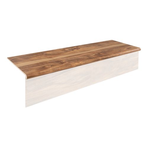 Stufenauflage Vinyl 1200 x 300 x 30 mm  - Modell: OFFENBACH Walnuss Dekor