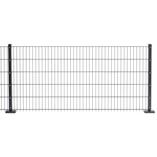 Doppelstabmattenzaun David 6/5/6 mm - Ausführung: anthrazit beschichtet, Höhe: 183 cm, Länge: 251 cm