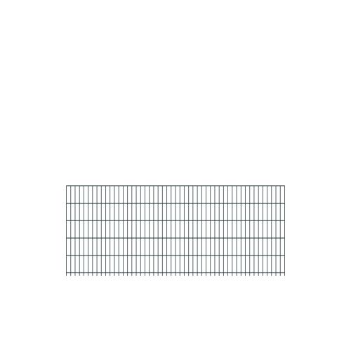 Doppelstabmattenzaun Goliath 8/6/8 mm - Ausführung: anthrazit beschichtet, Höhe: 103 cm, Länge: 251 cm