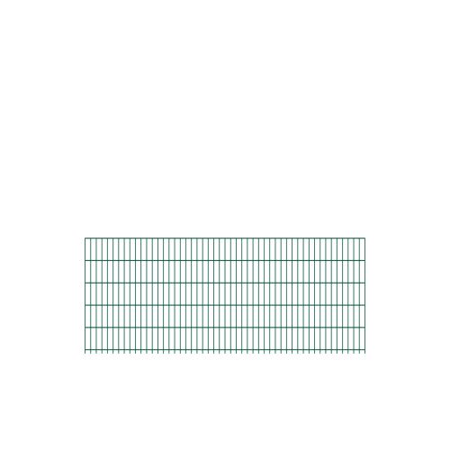 Doppelstabmattenzaun Goliath 8/6/8 mm - Ausführung: grün beschichtet, Höhe: 103 cm, Länge: 251 cm