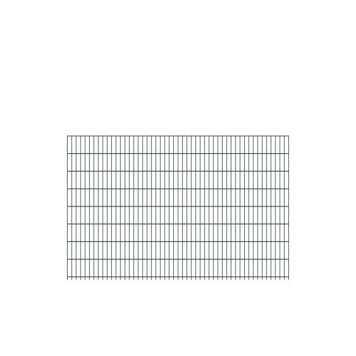 Doppelstabmattenzaun Goliath 8/6/8 mm - Ausführung: anthrazit beschichtet, Höhe: 163 cm, Länge: 251 cm